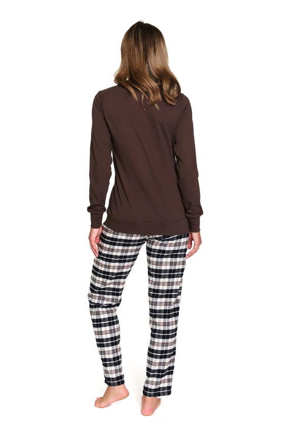 7333 Doctor Nap Damenpyjama – Baumwolle und Flanell, warmer Brownie-Pyjama