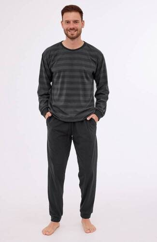 117/280 Loose 15 Cornette Herrenpyjama, Graphit