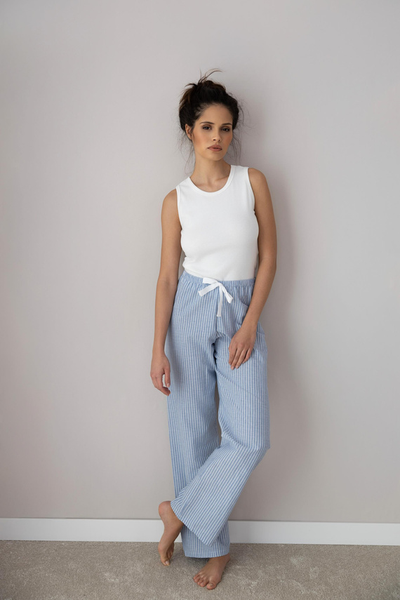 Sensis Dagna Damen-Pyjama – Cremeblau