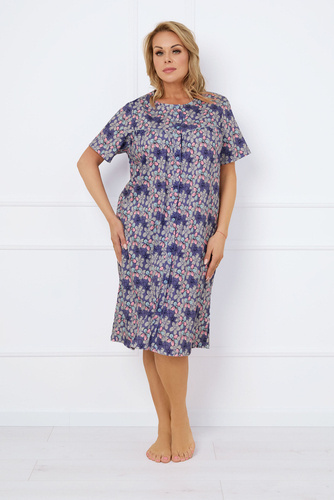 Bonaria Nachthemd, kurzarm Italienische Mode - Druck