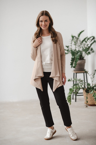 Beige Umstandsstrickjacke von Mama Wrap Milk&Love