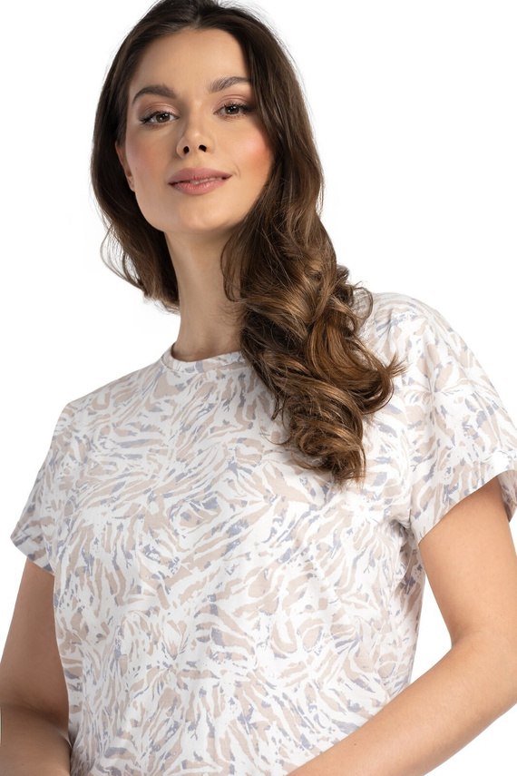 Lilou Belle Reverie Damenpyjama – weißes Zebra