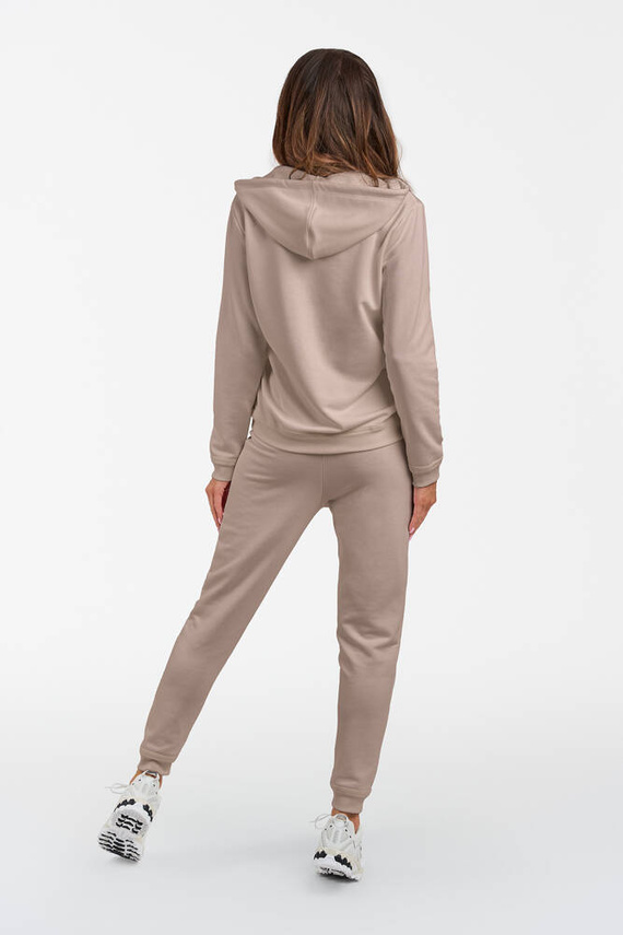 Roma Damen Sweatshirt mit Kapuze Italian Fashion - beige