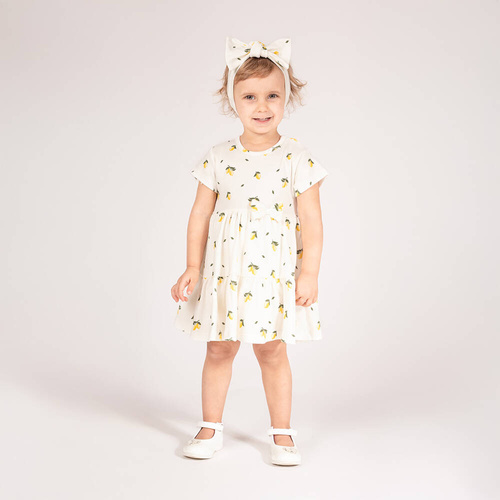 212159 Tola Dress-Body mit kurzen Ärmeln Nicol – Creme