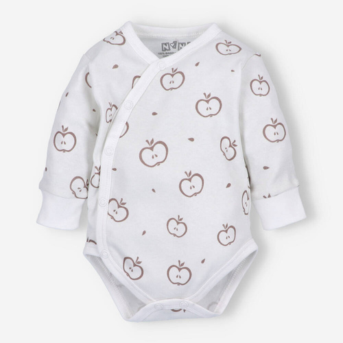 ABN-5291/JAB Happy Apples Bio-Baumwoll-Body mit Umschlag und Nini-Print
