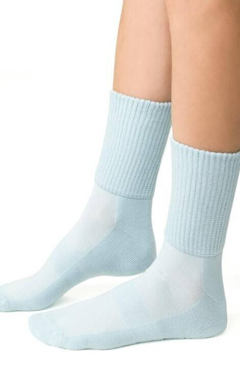 Art.127 Fitness Halbfrottee-Socken für Damen Steven – 017 blau
