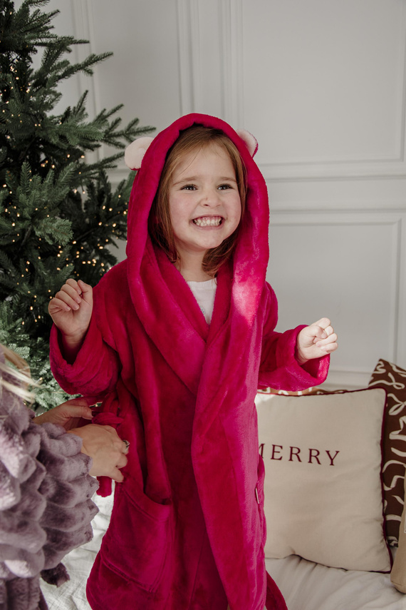 730 Serena Forex Kinder Bademantel - Himbeere