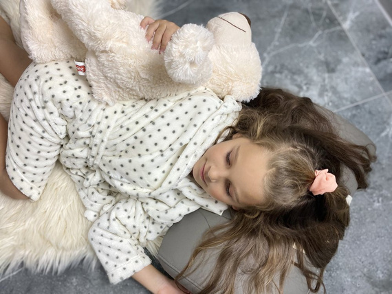 367 Melanie Forex Kinder Bademantel - ecru