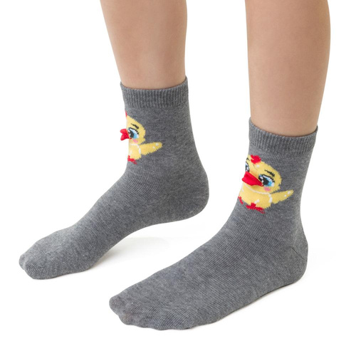 Art.014 Happy Ester Steven Kindersocken – 046 Melangegrau