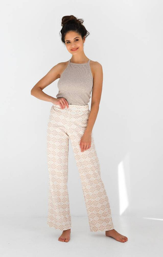 Francesca Sensis Damen Schlafanzug - beige