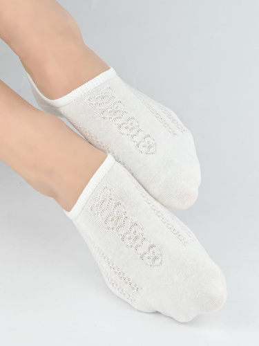 Damen Füßlinge Noviti ST095 – Baumwolle, Silikon an der Ferse