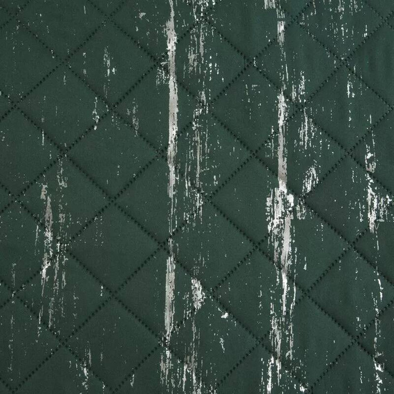 Blink 1 dekorative Tagesdecke Design91 dunkelgrün/silber