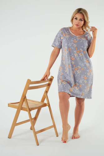 Kasos Nachthemd, kurzarm Italienische Mode - Druck 