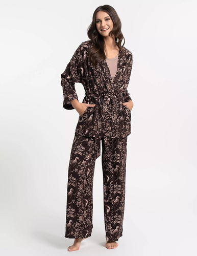 Moraj PDSZ3400 Damen Morgenmantel cappuccino – 100% Viskose