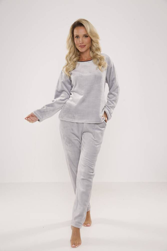 669 Weicher Damen-Schlafanzug De Lafense - grau