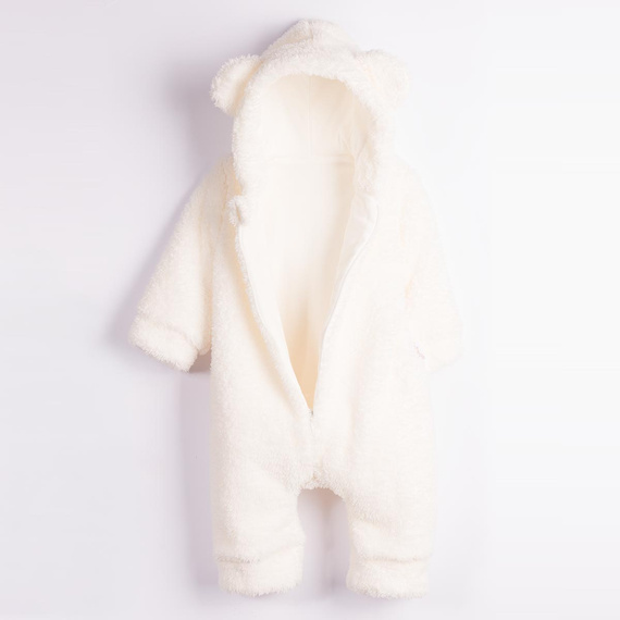 226269 Nicol HANIA Strampler mit Bärchen + Baby-Booties, cremefarbenes Set
