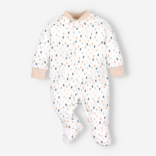 ABN-5326 Nini Strampler aus Bio-Baumwolle, Creme