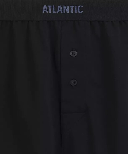 Herrenboxershorts Atlantic 2MBX-0255 A2 2er-Pack schwarz-denim – locker, 100% Baumwolle