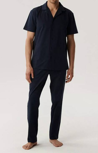 BNMP-002 Herren-Kurzarmpyjama, Atlantic – Marineblau