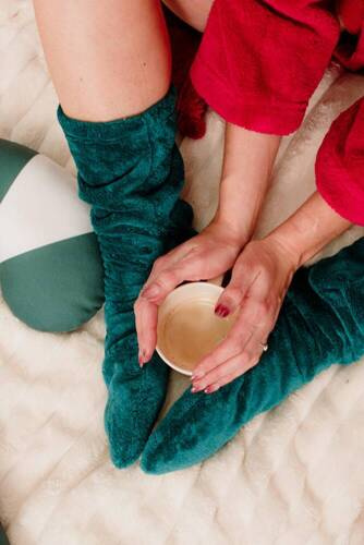 553/554 Wellsoft Smooth Schlafsocken De Lafense - grün