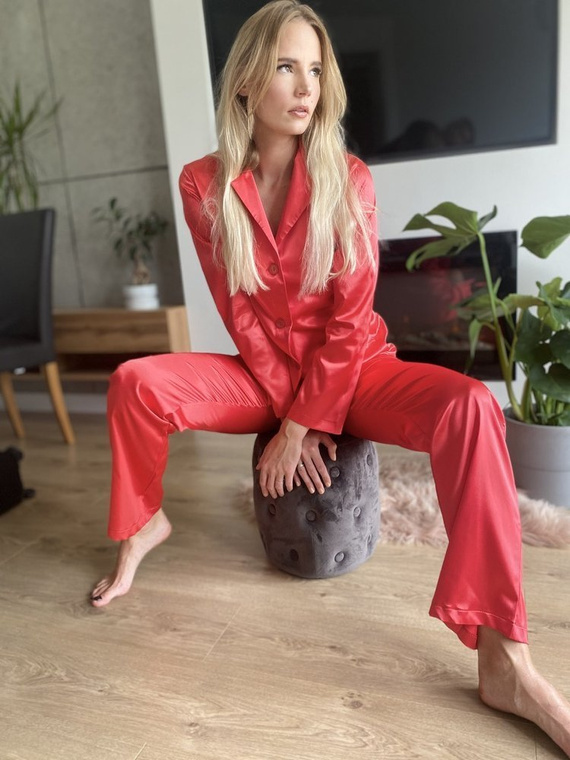 934 Classic Forex Damen Schlafanzug - rot