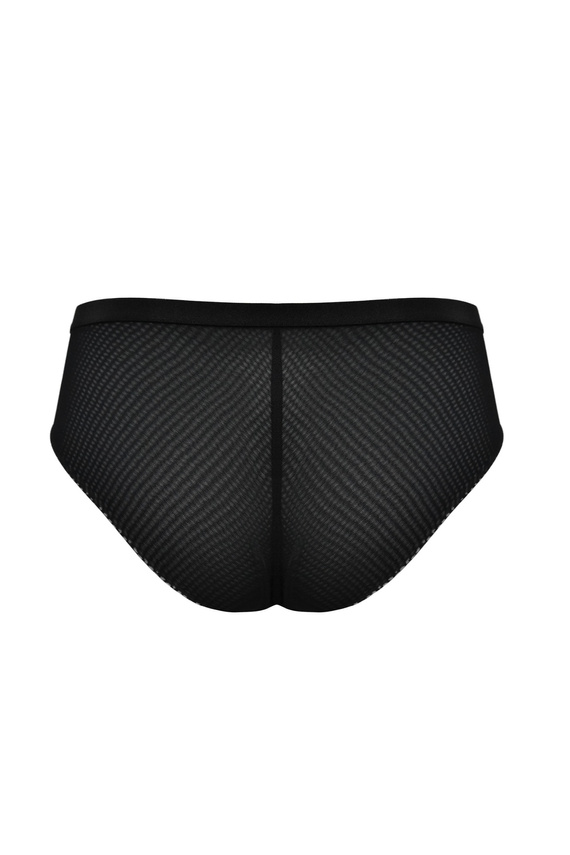 Mediolano Exclusive 19257 Damen-Slip schwarz mit Spitze und Netz