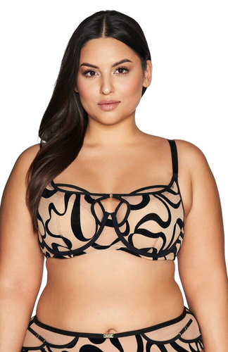 2124 Ava beige halb-gepolsterter halb-weicher BH