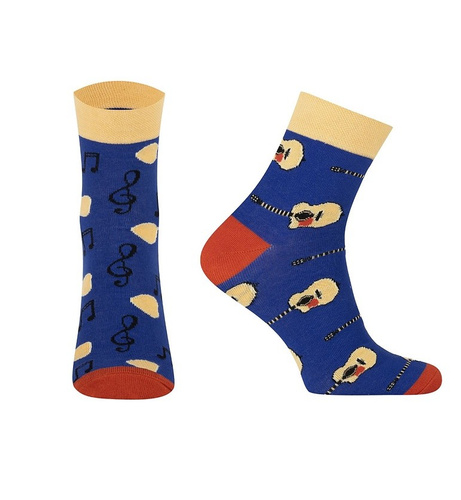 S177D Rajmund Herren lange Socken Italienische Mode - navy blau