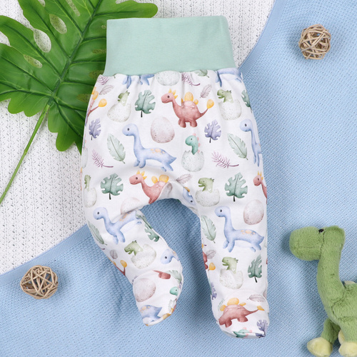 ABN-5572 Dino Explorer Baby-Schlafanzug mit Nini-Aufdruck | Bio-Baumwolle, bequemer Schnitt