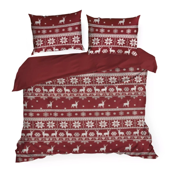 Eurofirany Oslo Weihnachtsbettwäsche – Renforcé-Baumwolle