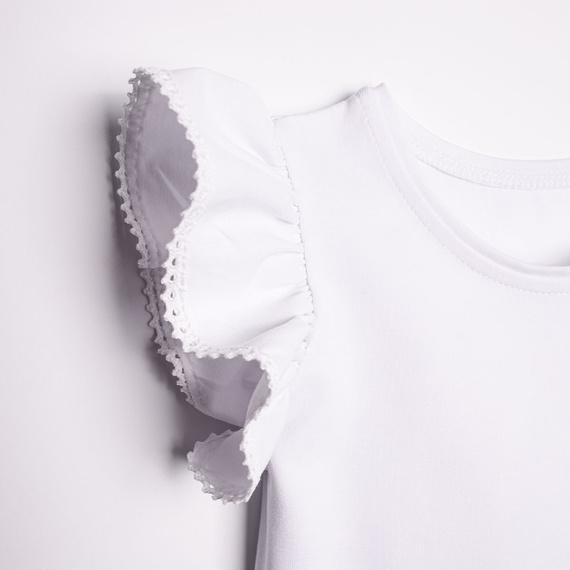 Bluse 220138 Nicol weiß Baumwolle mit Spitze elegant Mädchen