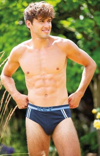 MPP 151 B25 Herren Slips 2er-Pack Key - schwarz-grau