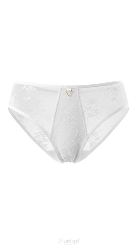 Feminine klassische weiße Figi Unikat Adeli aus besticktem Tüll, elegant