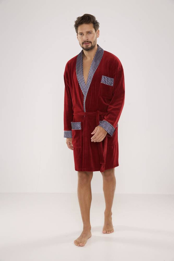 772 Bonjour forex Bademantel für Herren - kastanienbraun