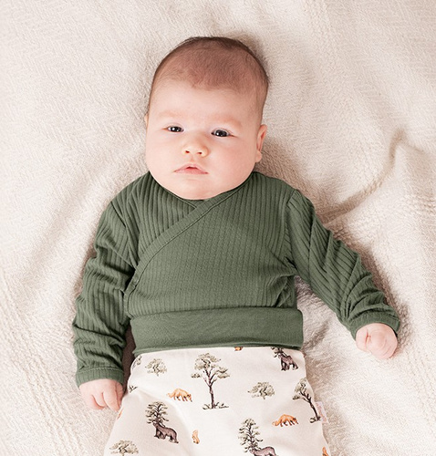 218096 Yogi Bear Baby-Body Nicol – Baumwolle, lange Ärmel, gerippt