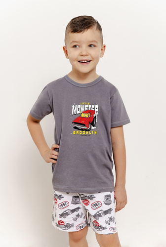 3408, 3409 Mateo Jungen-Pyjama Taro – Graphit