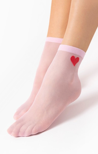 G 1191 Cupido Socken 20den Fiore rosa
