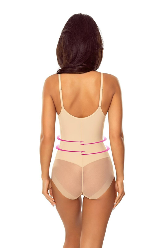 Body 7006 Ofelia Lapinee Beige Shapewear-Body unter der Brust Figurformend