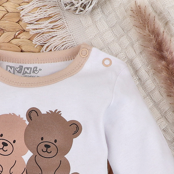 ABN-5358 Sweet Bears Bio-Baumwollbluse Nini beige