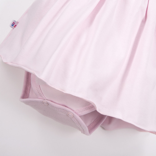 Kurzarm-Bodykleid Meadow Eevi – Rosa