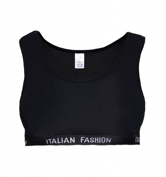 Nikola Mädchen-BH, breiter Träger Italian Fashion- schwarz