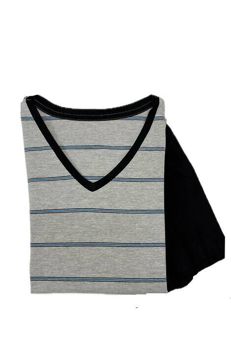 330/41 Herren-Kurzarmpyjama, Cornette-Shorts, Graumelange