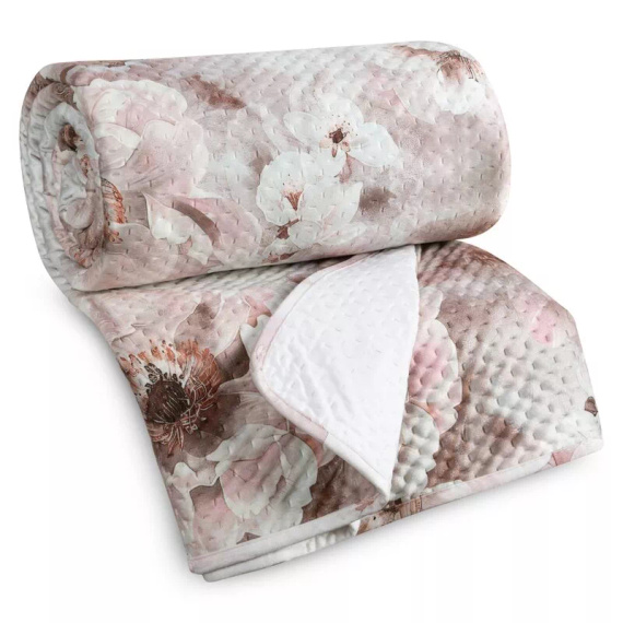 Narzuta Florina Eurofirany puderrosa dekorative Tagesdecke 100% Polyester elegant