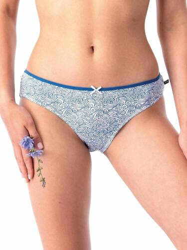 LPR 723 A'2 Damen-Slips im 2er-Pack Key, Marineblau und Weiß