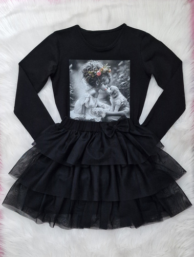 Kiss Kinderbluse Bambarillo schwarz – Jersey | Komfort und Stil
