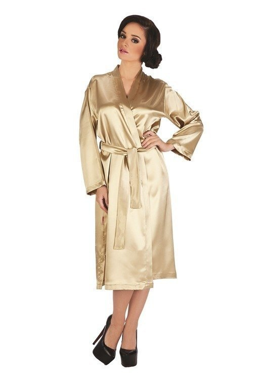 798 Klassischer Damenbademantel Forex - blau/blau