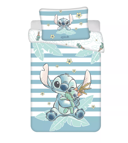 Jerry Fabrics Baumwollbettwäsche Lilo & Stitch Tropical Hugs 100x135 40x60