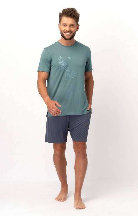 MNS 750 Bamboo Key Herren-Pyjama – oliv