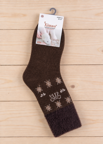 Xintao WiK 3141 wz.5 Damen-Socken Merino 88% Wolle warm -1 braun