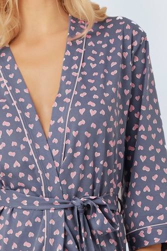 Tiana Damen Bademantel Italian Fashion - Druck